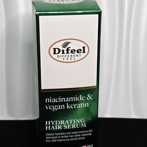 Difeel Niacinamide & Vegan Keratin Hydrating Hair Serum – 1.65 fl oz (49ml)  NIB
